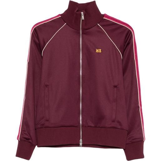 Wales Bonner top sportivo con zip - rosso