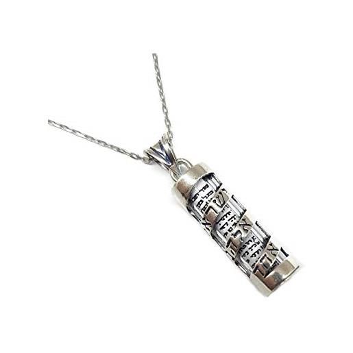 MYSTIC JEWELS By Dalia Collana Hamsa In Argento 925 – Ciondolo Con Amuleto Malocchio 7 Mm, Portafortuna E Protezione