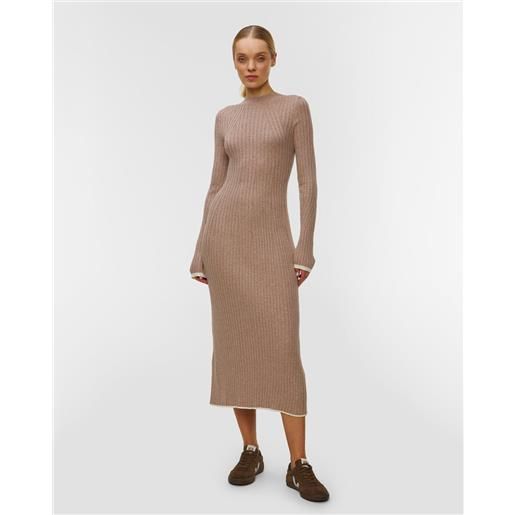 Varley abito in maglia da donna Varley axel rib knit midi dress