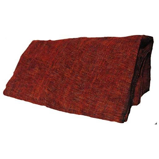 TCV fiera tibetan yak lana di lana scialle/blanket 1.8m x 0.8m (arancione)