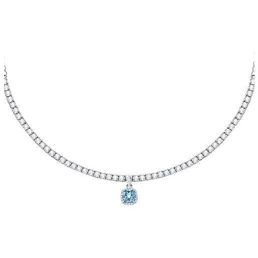 Morellato tesori collana donna in argento 925 zirconi saiw106, argento 925, zirconia cubica