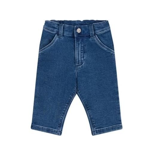 Petit Bateau a0cvv pantaloni bambina, blu, 6 mesi bimbo