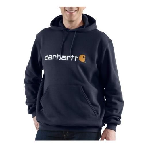 Carhartt, herren, weites, mittelschweres sweatshirt mit logo-grafik, schwarz, l