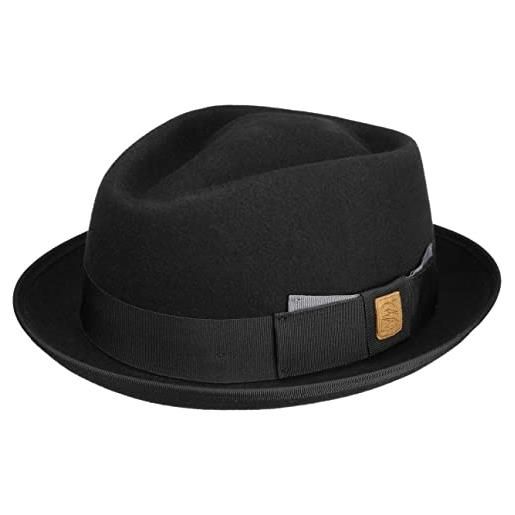 Stetson cappello maitland diamond x the feebles donna/uomo - outdoor di feltro con nastro in grosgrain estate/inverno inverno - l (58-59 cm) nero