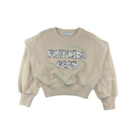 PATRIZIA PEPE fascino intramontabile e stile distintivo si fondono nella felpa ogni dettaglio, dalle maniche lunghe alla finitura con paillettes è pensato per aggiungere un tocco di ele