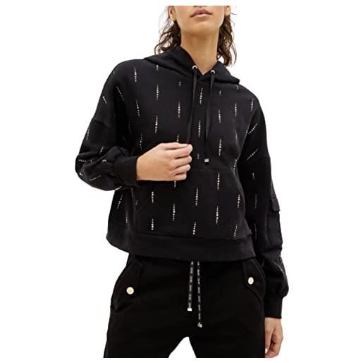 Liu Jo Jeans felpa chiusa con cappuccio liu jo nero donna e23lj56 tf2157 l