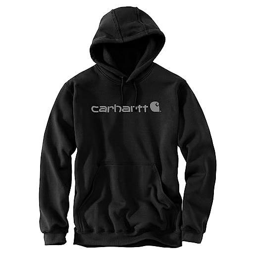 Carhartt, herren, weites, mittelschweres sweatshirt mit logo-grafik, schwarz, xs