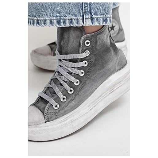 CONVERSE chuck taylor all star move ltd, sneaker donna, white smoke in, 35 eu