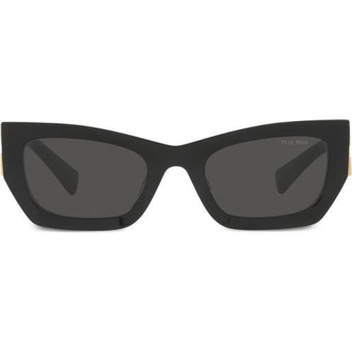 Miu Miu Eyewear occhiali da sole con logo - nero