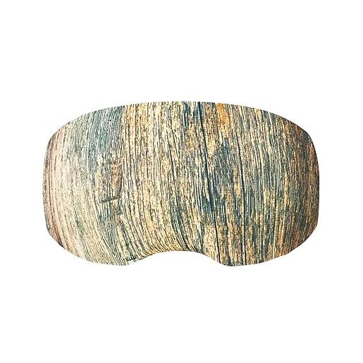 Coolcasc copre maschera da sci - wood, multicolore