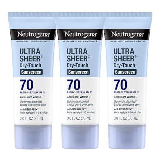 Neutrogena ultra sheer dry-touch sunscreen, broad spectrum spf 70, 3 oz. 