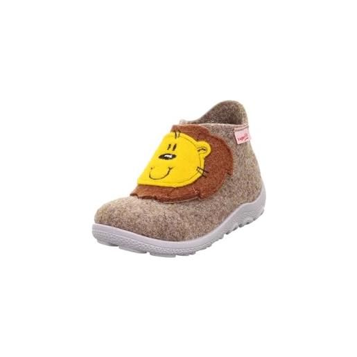 Superfit happy, pantofole bimbo 0-24, beige grigio 95 4000, 20 eu
