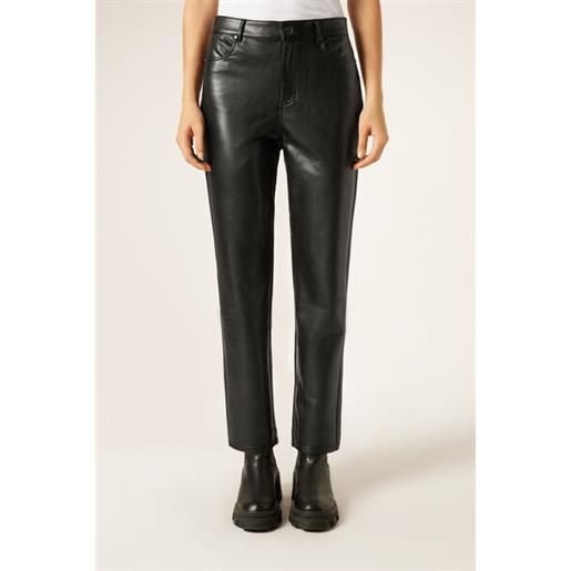 Calzedonia pantaloni termici effetto pelle nero