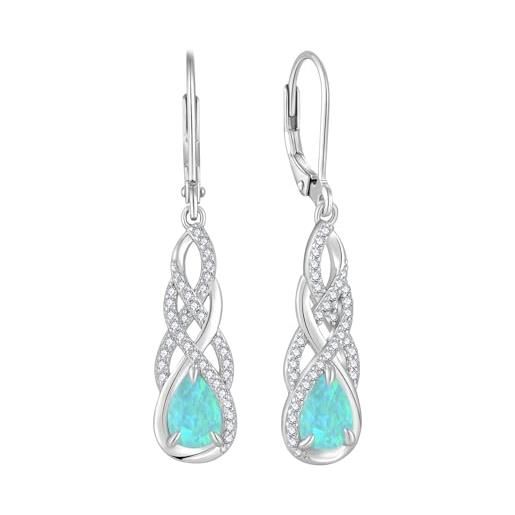 Orecchini Pendenti Minimalisti in Argento Sterling 925 con Cristalli