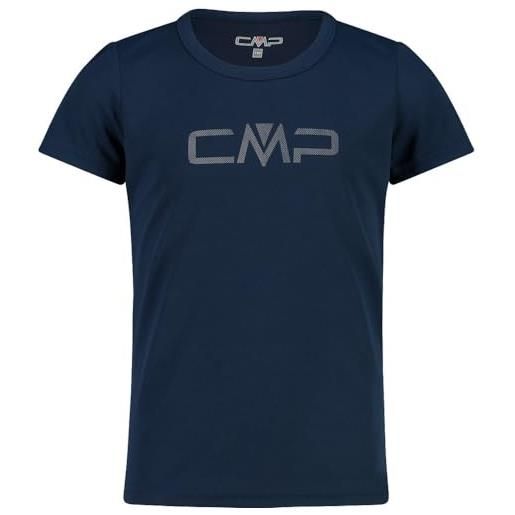 CMP t-shirt maglietta, blue-grey, 116 unisex-bambini e ragazzi