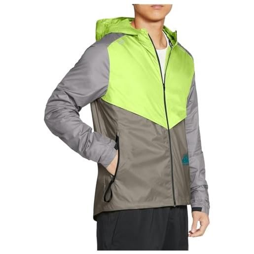 Nike cz9054-736 m nk sf trail windrunner jkt giacca uomo lt lemon twist/moon fossil/college grey/(bright spruce) taglia 2xl