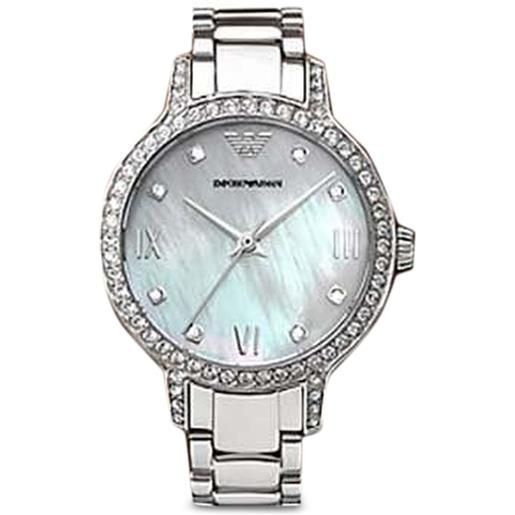 Emporio Armani crystal 36mm - argento