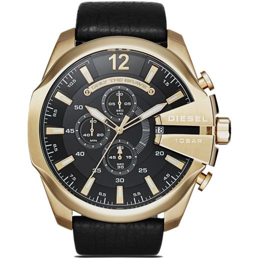 Diesel orologio dz4344 mega chief 51mm - nero
