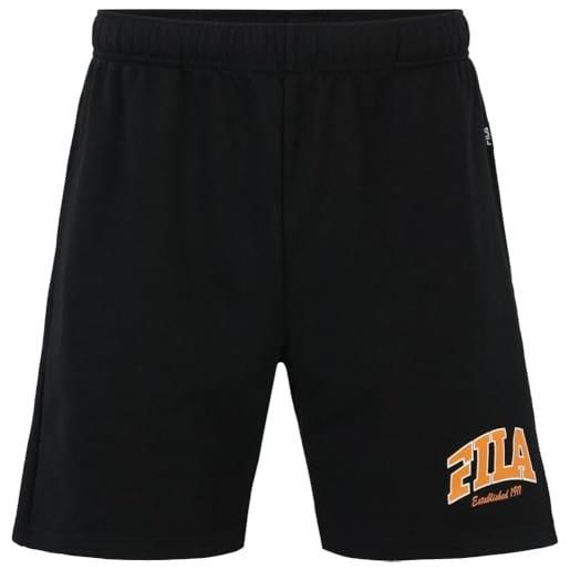 FILA landen sweat shorts pantaloncini in felpa, nero, xxl uomo