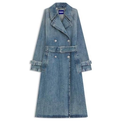 HUGO garena_2_b cappotto jeans, 436 blu brillante, xl donna