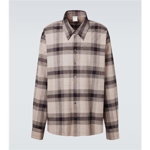 Calvin Klein Collection camicia tyson in cotone a quadri