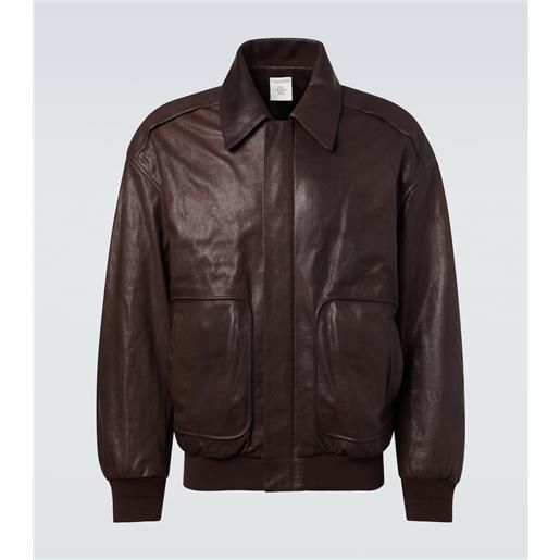 Calvin Klein Collection giacca blouson johnson in pelle