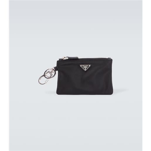 Prada portachiavi in re-nylon