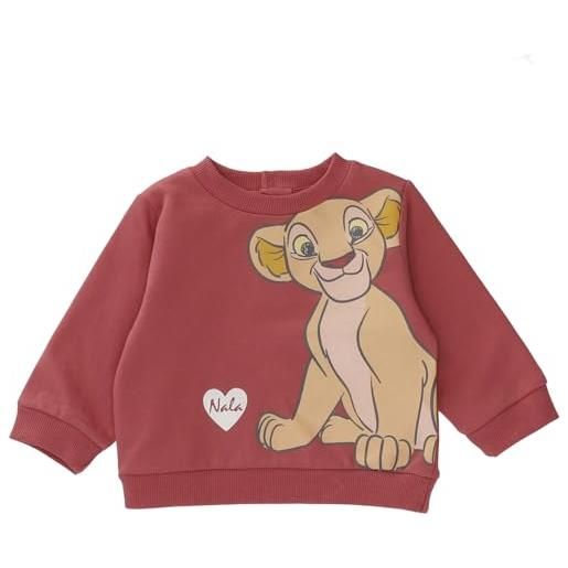 Disney Baby disney - felpa da bambino in pile disney nala re leone, 100% cotone, colore: rosa, rosa, 24 mesi