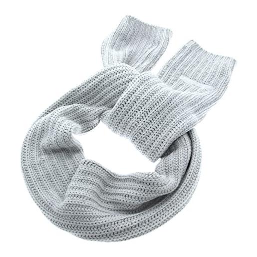 Calvin Klein oversized knit scarf 30x180 k60k608496 sciarpa in maglia, grigio (cement), os donna