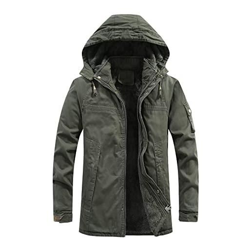 Generico giaccone uomo pesante invernale lucido antivento piumino ispessito cappotti da uomo blouson giacca lunga piumino jacket addensare caldo trapuntata cappotto giacca casual imbottita puffer