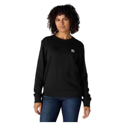Carhartt felpa da donna french terry, nero , m