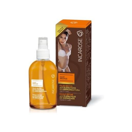 DI-VA Srl incarose maxi bronze olio secco acceleratore di abbronzatura 125 ml