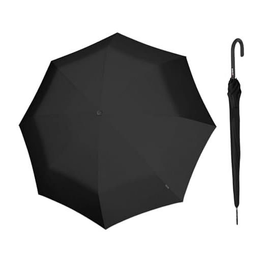 Knirps ombrello automatico da donna a. 760, zebra nero, 105 cm