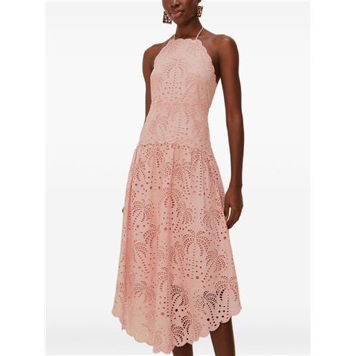 FARM Rio abito midi con scollo all'americana - rosa