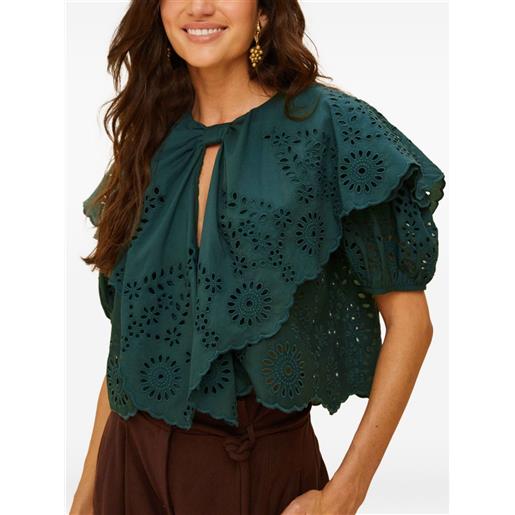 FARM Rio blusa con dettaglio cut-out - verde