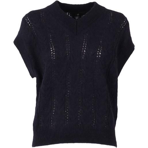 Filippo De Laurentiis canotta con scollo a v - blu