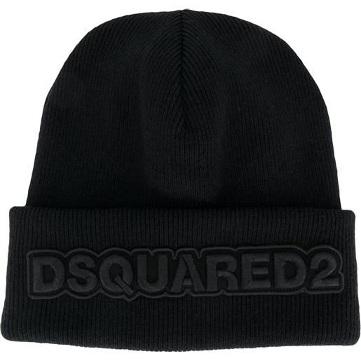 DSQUARED2 berretto con ricamo - nero