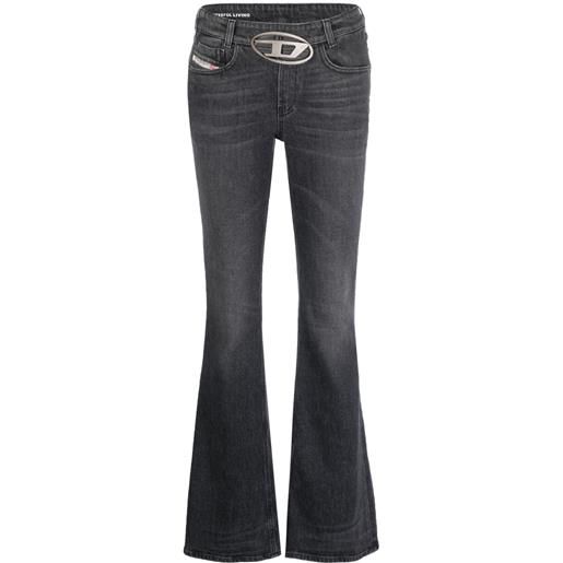 Diesel jeans svasati d-ebbey a vita bassa - nero