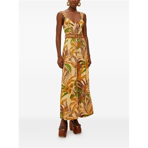 FARM Rio tuta intera con cintura - giallo