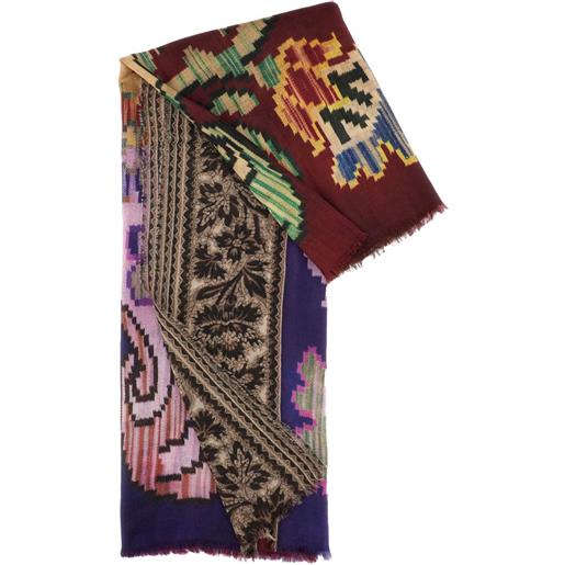 Pierre-Louis Mascia sciarpa con stampa - viola