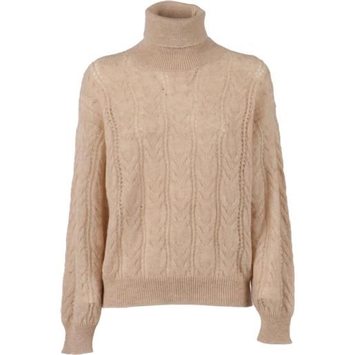 Filippo De Laurentiis maglione a collo alto - toni neutri