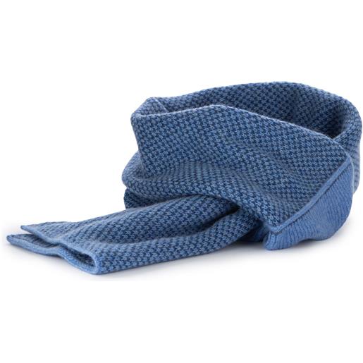 RIVIERA CASHMERE | scaldacollo virgola blu azzurro