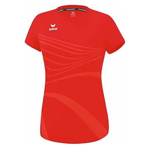 Erima racing 2.0 t-shirt, donna, rosso, 38