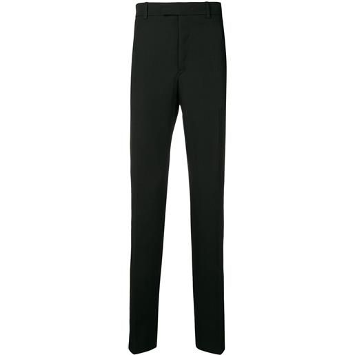 Calvin Klein pantaloni con dettaglio in tartan - nero