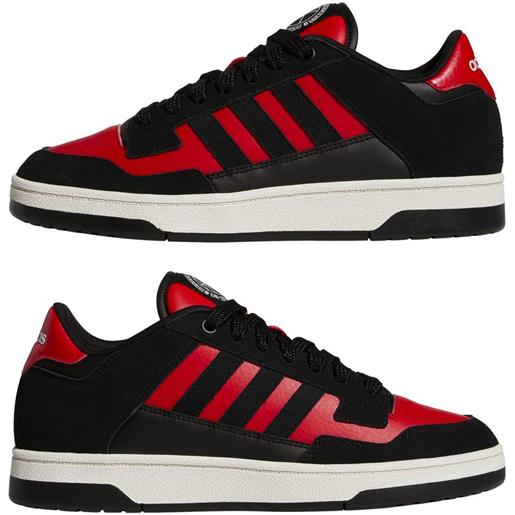 adidas scarpe sneakers uomo adidas rapid court low rosso nero basketball tempo libero