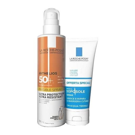 La roche-posay anthelios spray shaka spf50+ 200ml e doposole 100ml