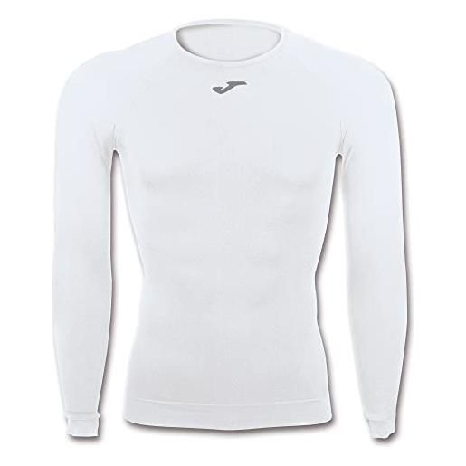 Joma maglietta brama classica a maniche lunghe, bianco, 2xs-xs unisex-adulto