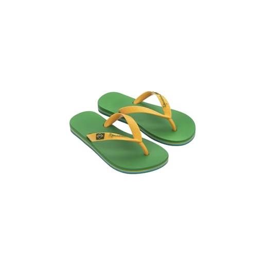 Ipanema clas brasil ii kids, infradito bambini e ragazzi (green/yellow, numeric_33)