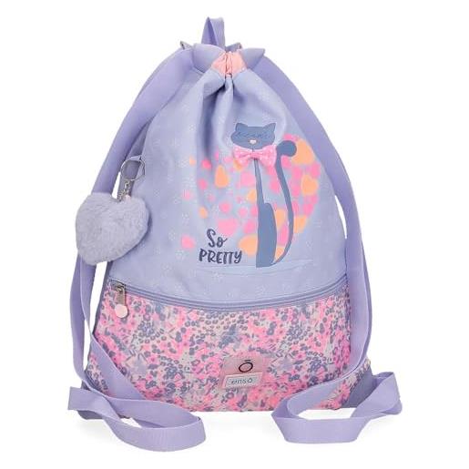Enso so pretty zaino sacco multicolore 35 x 46 cm poliestere, multicolore, 35x46x0.5 cms, zaino sacco