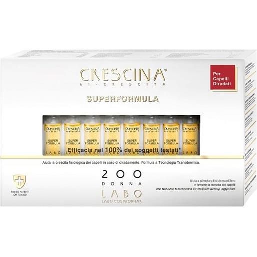 Labo crescina ri crescita super formula 200 donna 20 fiale 3,5 ml